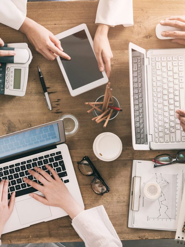 Business people working in office